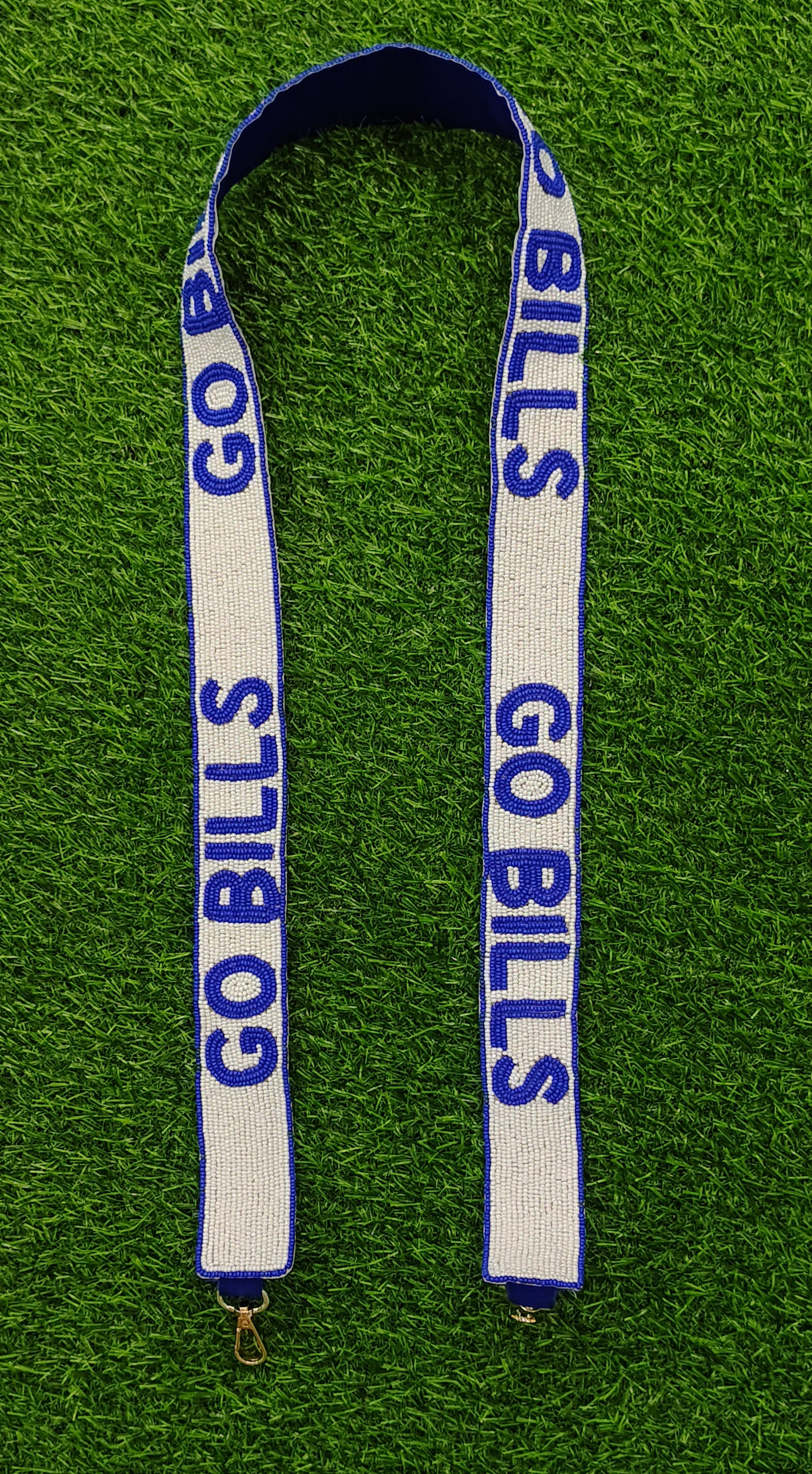 47-Inch Beaded Purse Straps - CRIMSON TIDE, GOBILS, TRIPIES #23, OBU TIGERS, DALLAS BAPTIST, MIAMI DOLPHINS - 1.5 Inches Wide