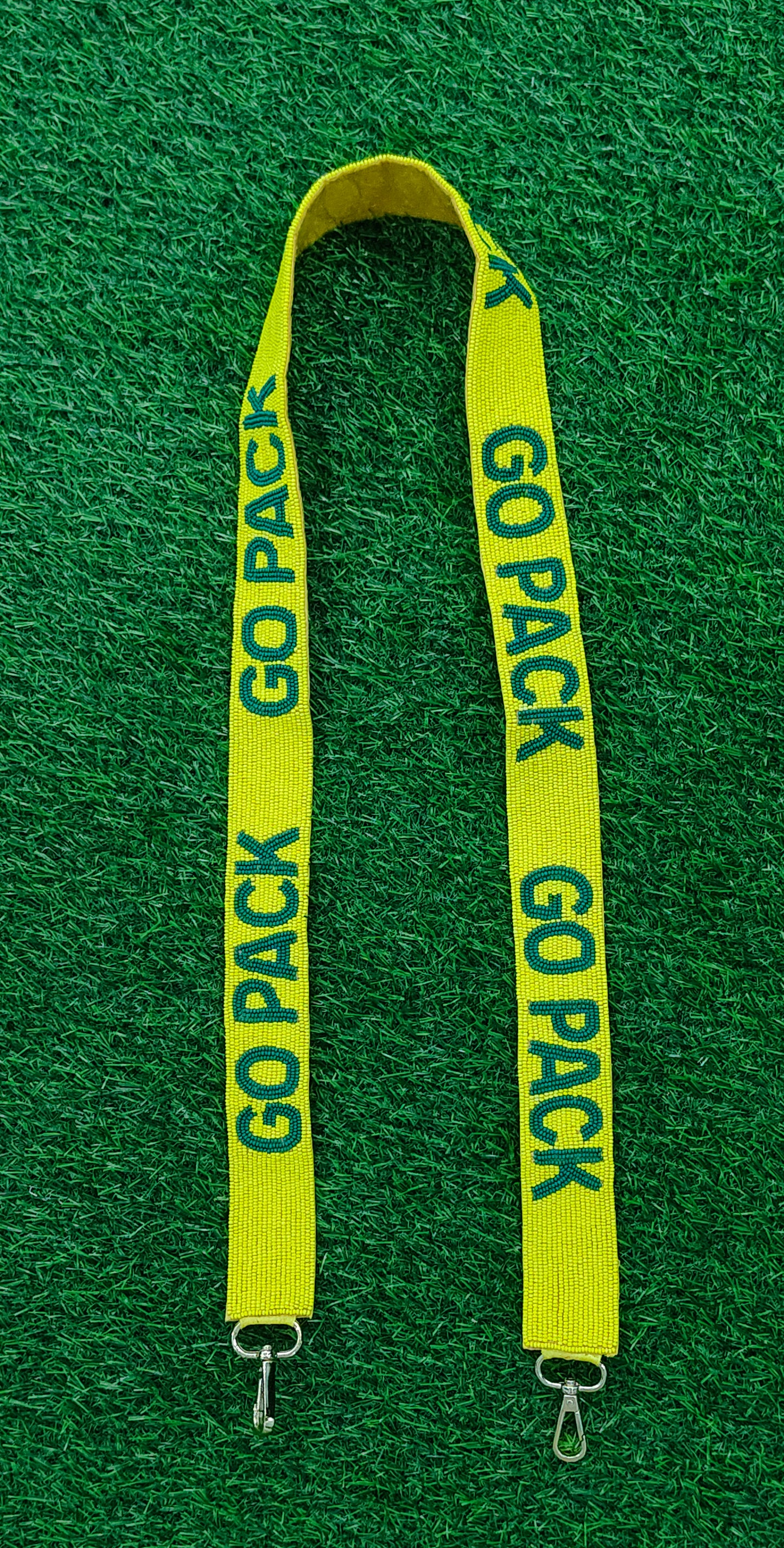 47-Inch Beaded Purse Straps - SMU, GO BRONCOS, SHILOH SAINTS, GOPACK, JSU TIGERS, HOOK'EM, BULLDOGS, TCU CHEER MOM - 1.5 Inches Wide