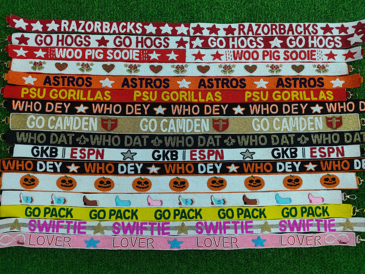 Custom Beaded Purse Strap For Gameday And Crossbody replacement