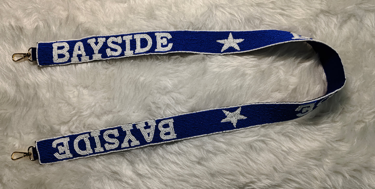 Game Day Beaded Purse Strap – Bayside, Fordham, Wisconsin, Auburn – Cross Body Bag Strap 47” Long x 1.5” Wide 🎉🏈