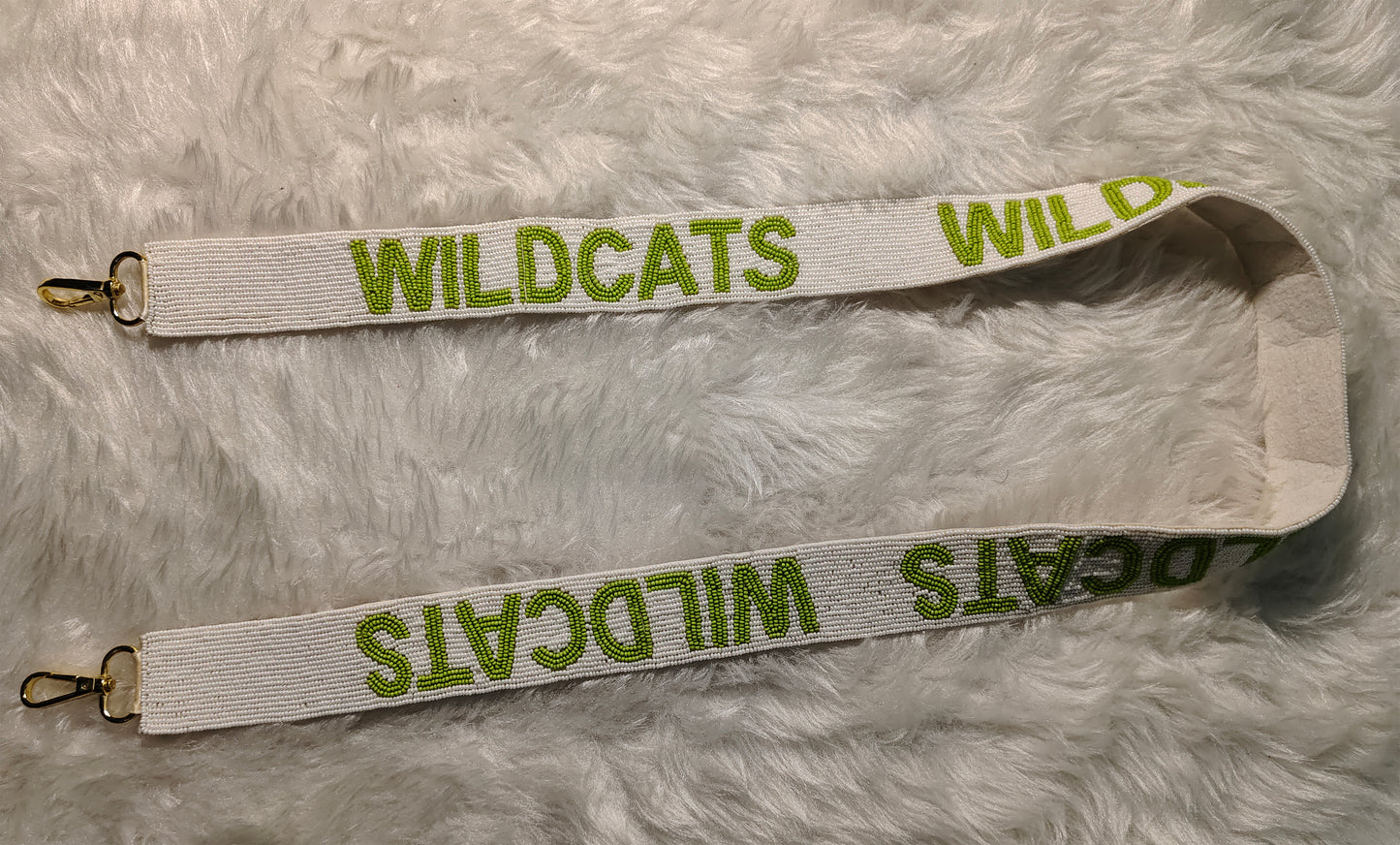 Game Day Beaded Purse Strap – “Go Vikings,” “Baylor,” “Murray State,” & “Wildcats” Spirit – 47 Inches Long and 1.5 Inches Wide, Crossbody Handbag Accessory