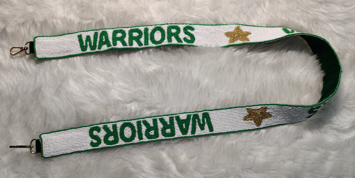 Beaded Purse Strap for Game Day and Cross Body Bag – Warriors, Eagles, Go Jags, LT Cavs – 47 inches long and 1.5 inches wide – Team Spirit Collection