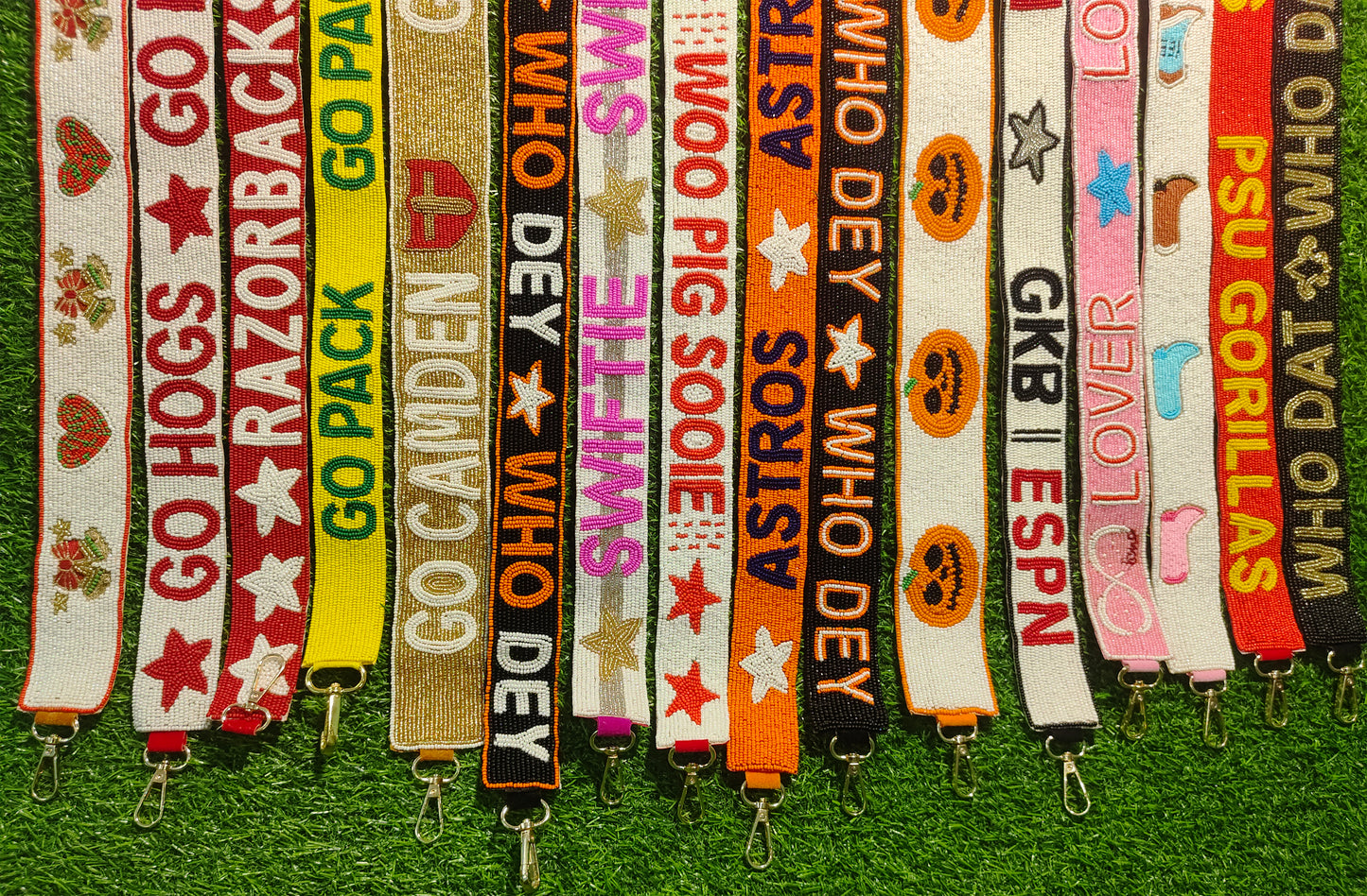 Custom Beaded Purse Strap For Gameday And Crossbody replacement