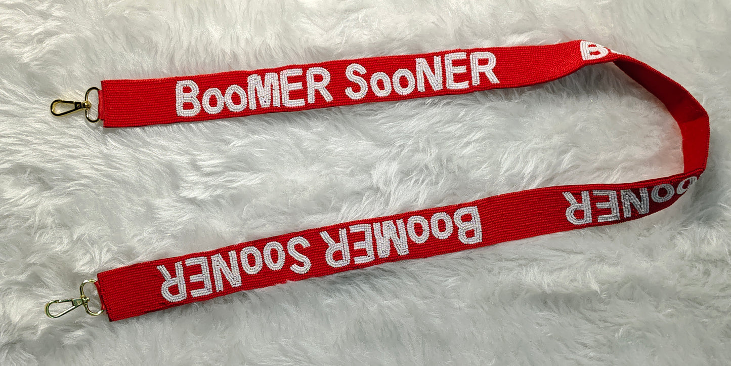 Beaded Purse Strap for Game Day and Cross Body Bag – 47 Inches Long and 1.5 Inches Wide – Florida Gators, Roll Jays, Boomer Sooner, Guns Up Rangers