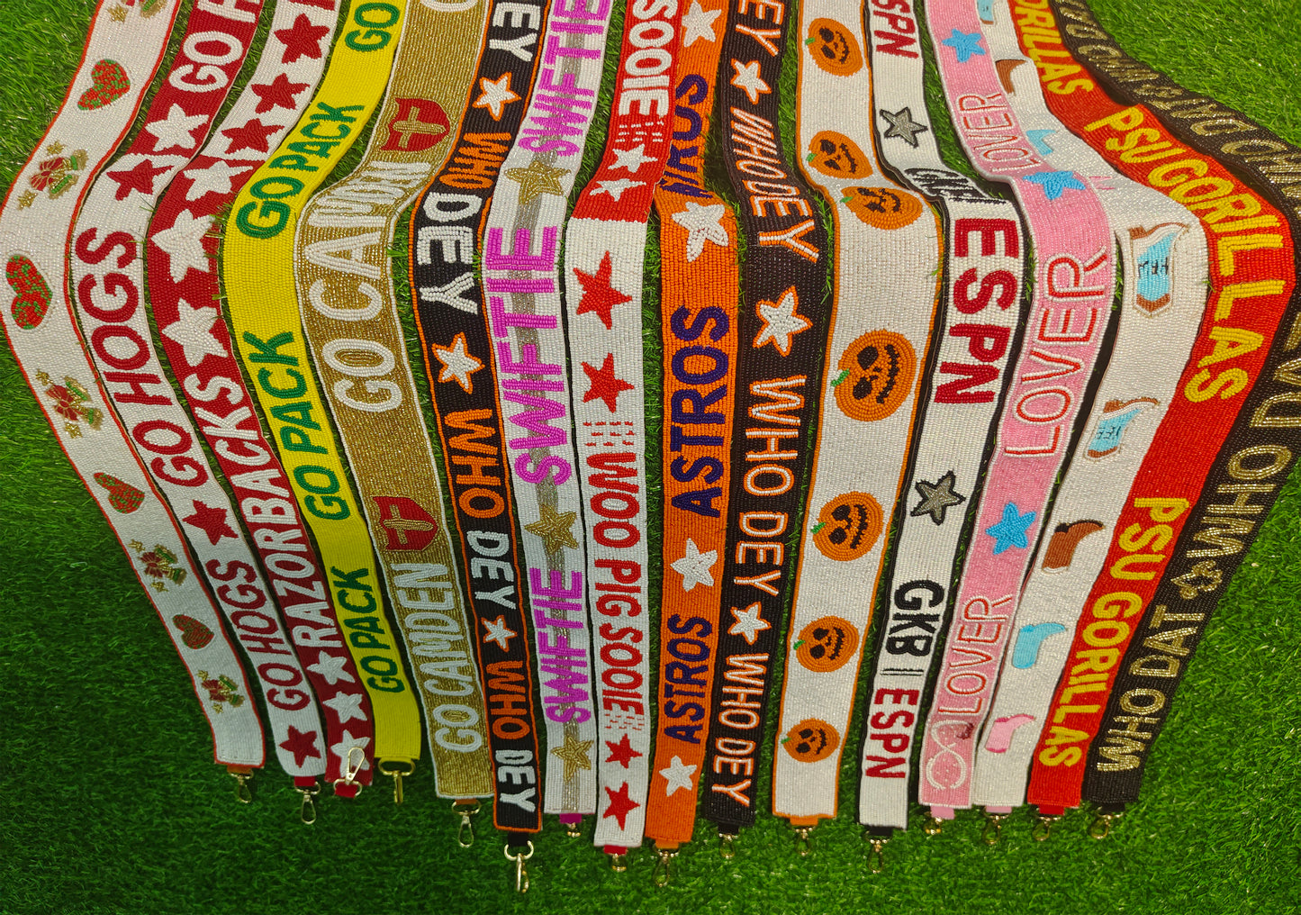 Custom Beaded Purse Strap For Gameday And Crossbody replacement