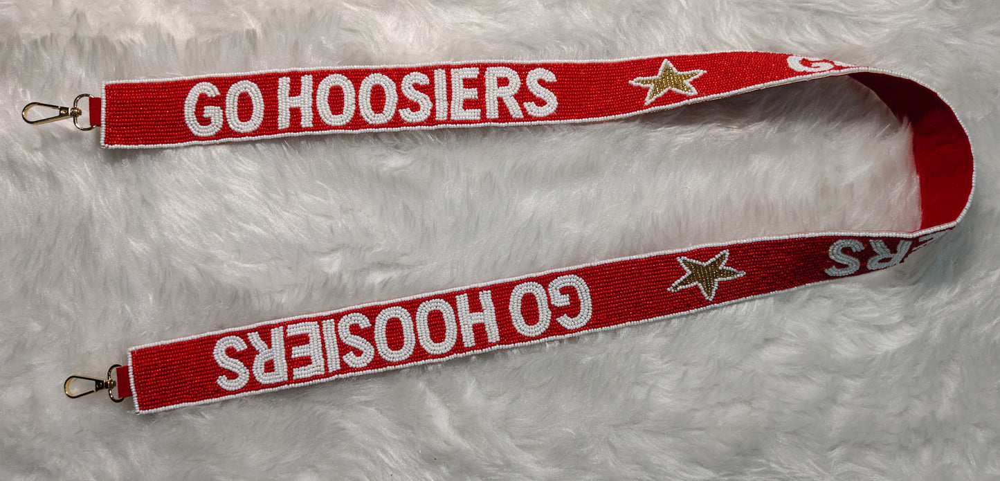 Beaded Purse Strap for Game Day and Cross Body Bag – Go Bengals Who Dey, Go Hoosiers, Go Cobras, Hail to Pitt – 47 inches long and 1.5 inches wide – Team Spirit Collection