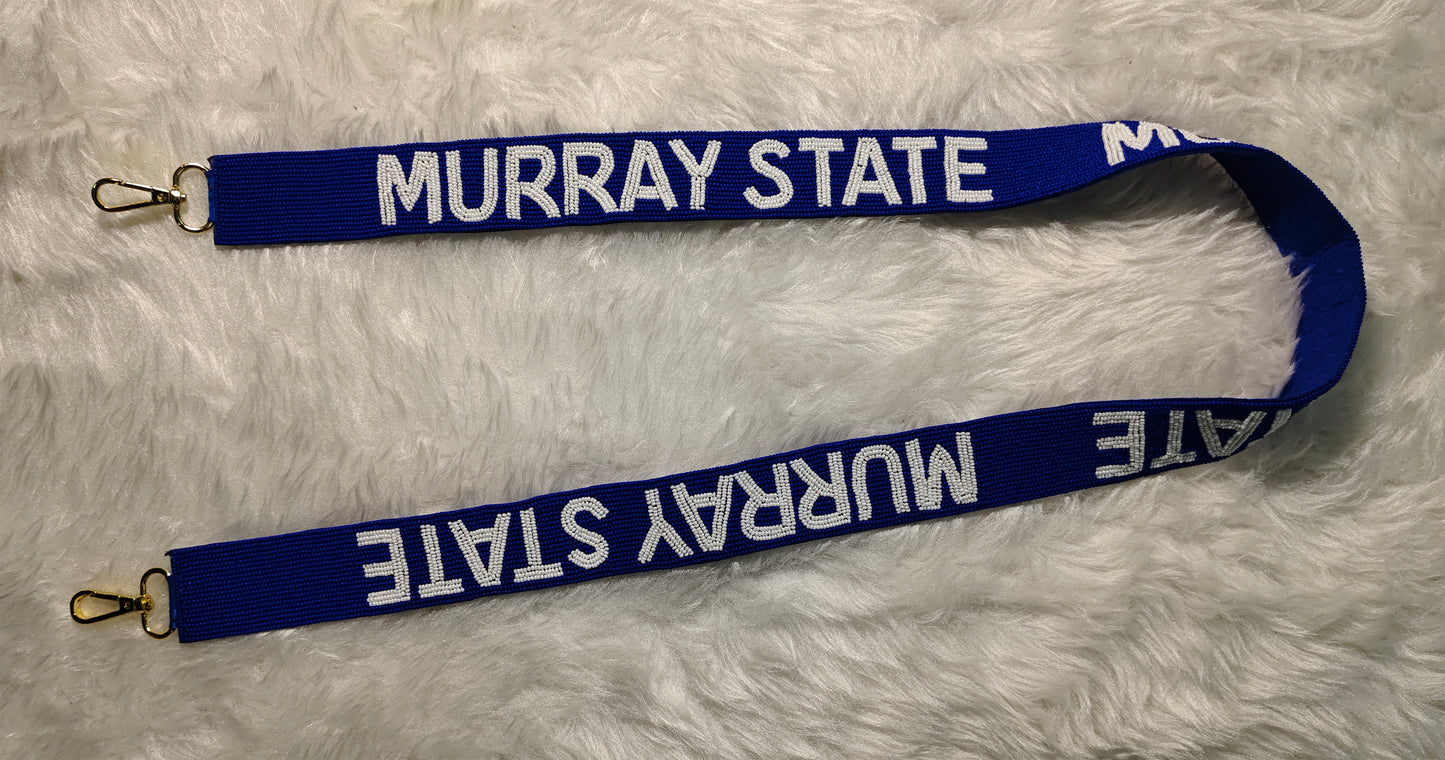 Game Day Beaded Purse Strap – “Go Vikings,” “Baylor,” “Murray State,” & “Wildcats” Spirit – 47 Inches Long and 1.5 Inches Wide, Crossbody Handbag Accessory