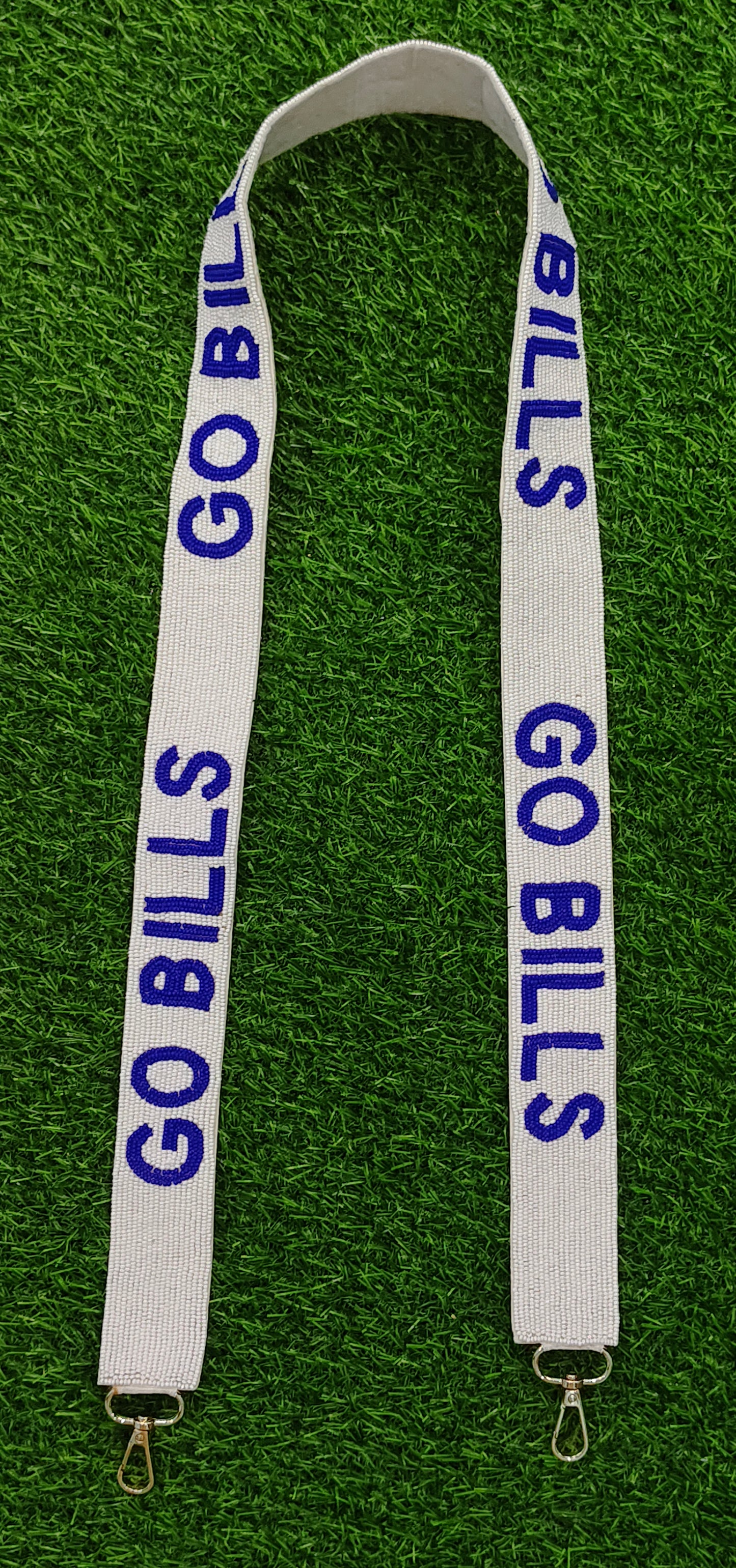 47-Inch Beaded Purse Straps - CRIMSON TIDE, GOBILS, TRIPIES #23, OBU TIGERS, DALLAS BAPTIST, MIAMI DOLPHINS - 1.5 Inches Wide