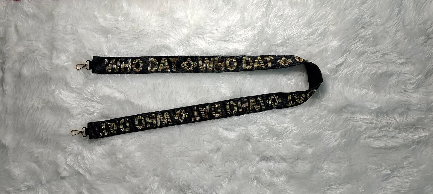 Game Day Beaded Purse Straps – Team Spirit Collection, 47 Inches Long and 1.5 Inches Wide